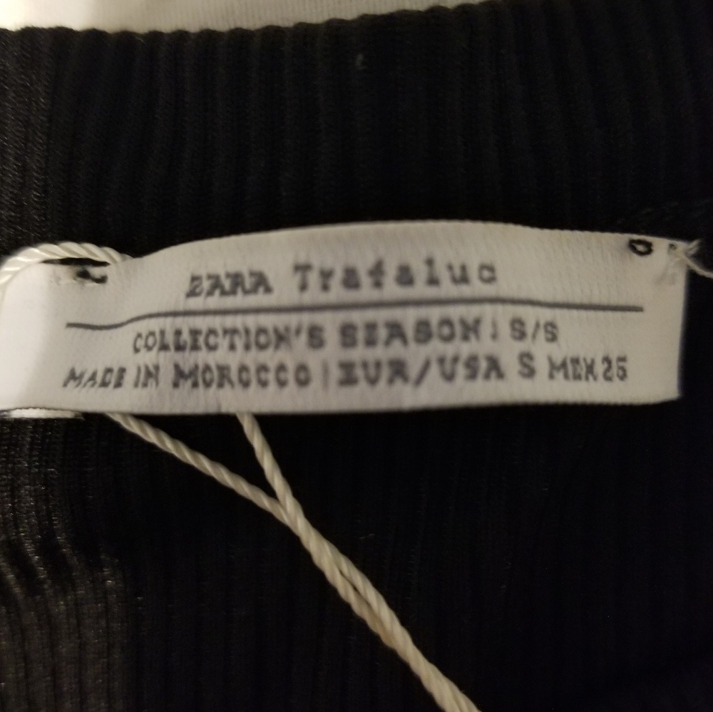 NWT Zara Trafaluc Collection's Halterneck Bodysuit Color Black Size Small - Picture 10 of 10